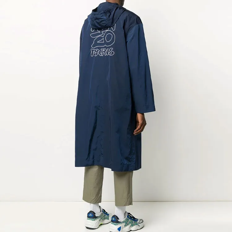 KENZO Trench Coats Men Blue-3