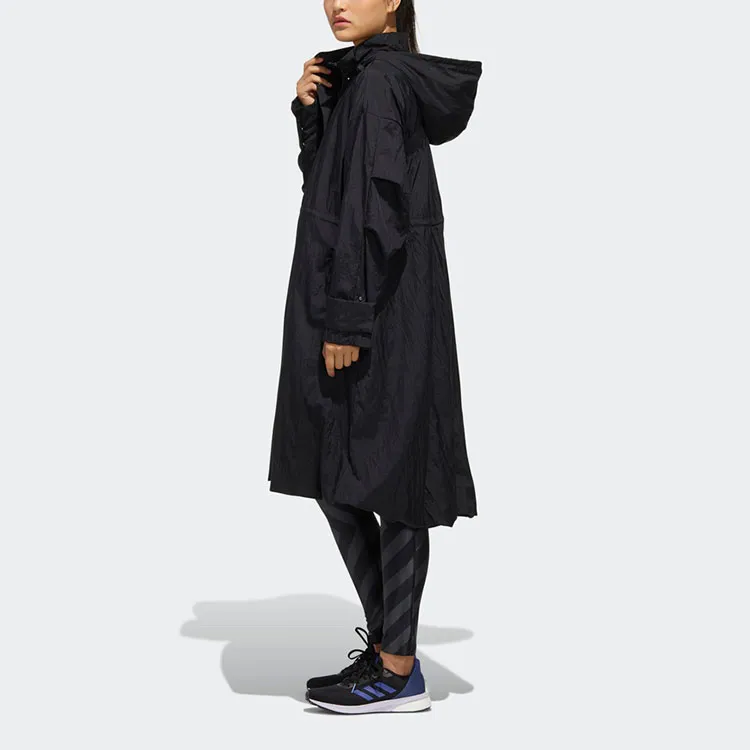 Adidas Women's Light Woven Long Jacket Black-5