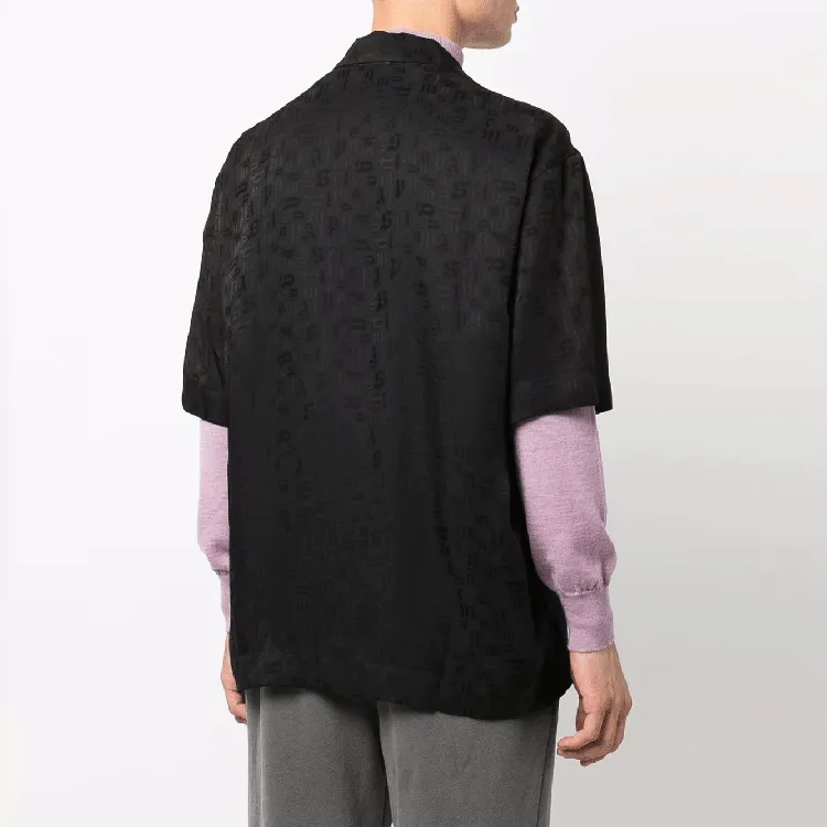 PALM ANGELS Monogram Bowling Shirt-3