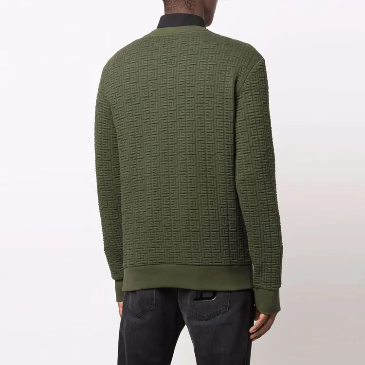 BALMAIN Sweatshirts Men Green-3