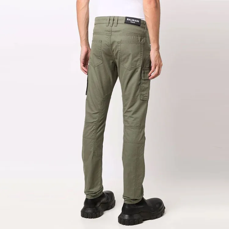 BALMAIN Slim Cut Ridged Cargo Jeans-3
