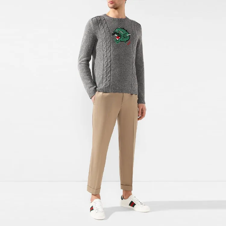 GUCCI Panther Face Knitted Jumper-1