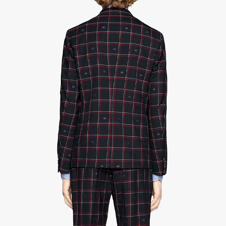 GUCCI Cambridge Gg Checked Blazer-4