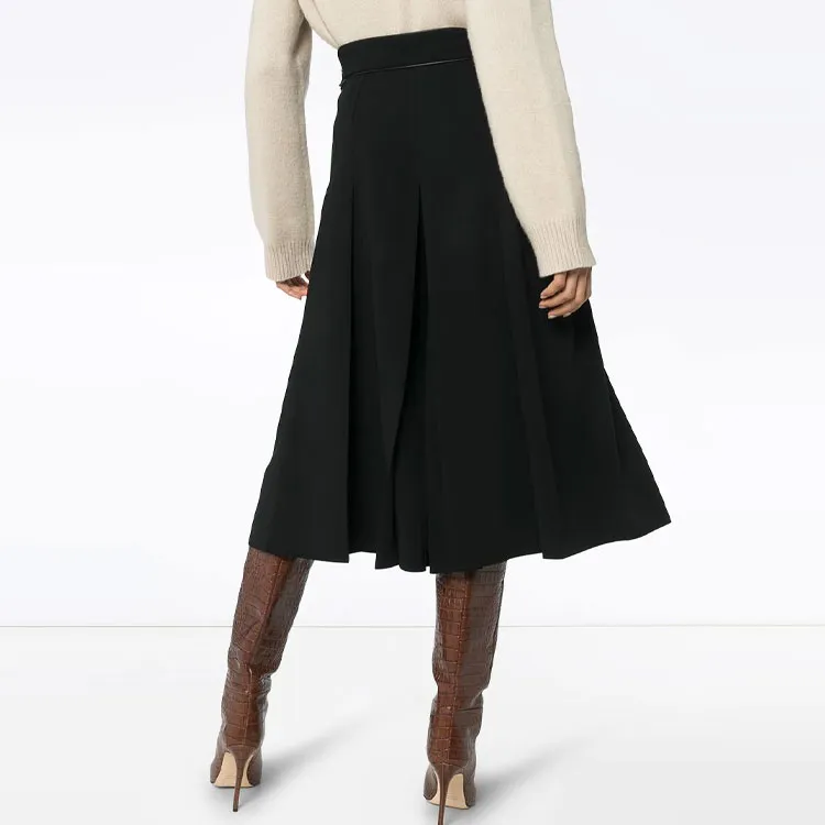 GUCCI Horsebit embellished Pleated Culottes-1