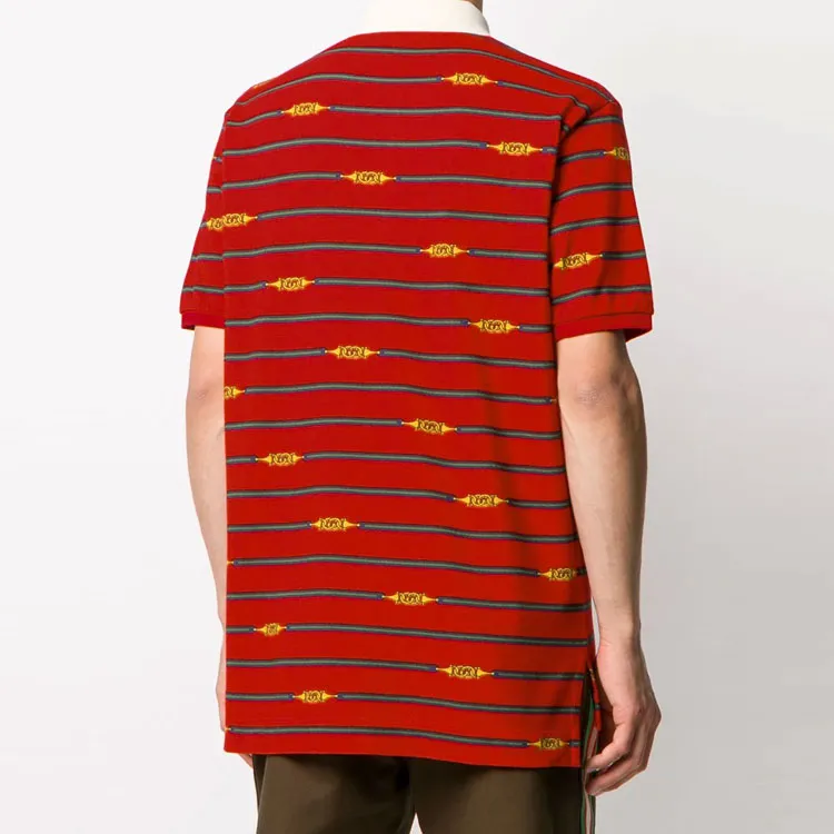 GUCCI Polo Shirts Men Red-2