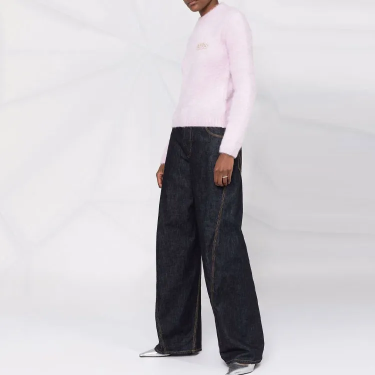 GCDS FW21 Loose Fit Sweater Women's Purple-3