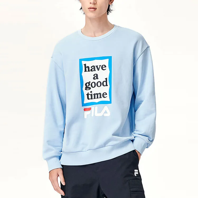 FILA Have A Good Time Collection Sweatshirts Unisex Laiwu Blue-3