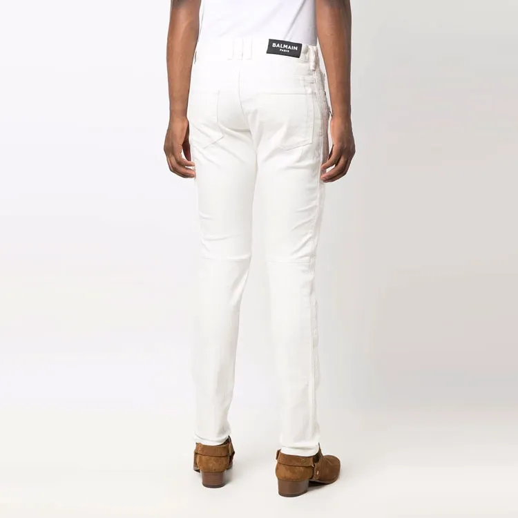 BALMAIN Jeans Men White-2