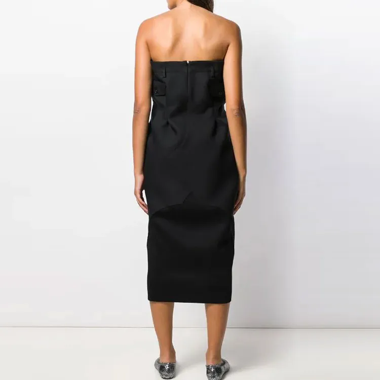 Maison Margiela Sleeveless Dresses Women's Black-3