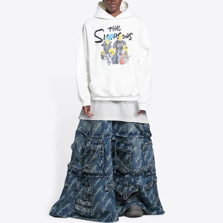 Balenciaga X The Simpsons Women'ss Wide Fit Hoodie-2