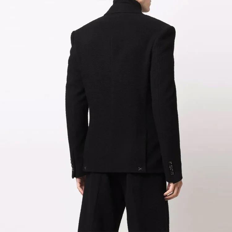 AMIRI Boiled Wool Double Breasted Jacket-3