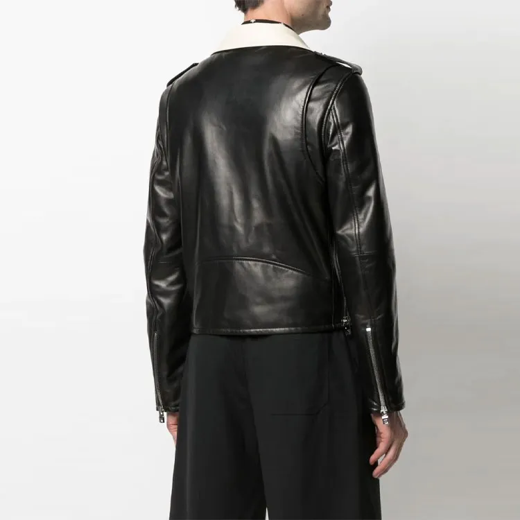 AMIRI Leather Jackets Men Black-2