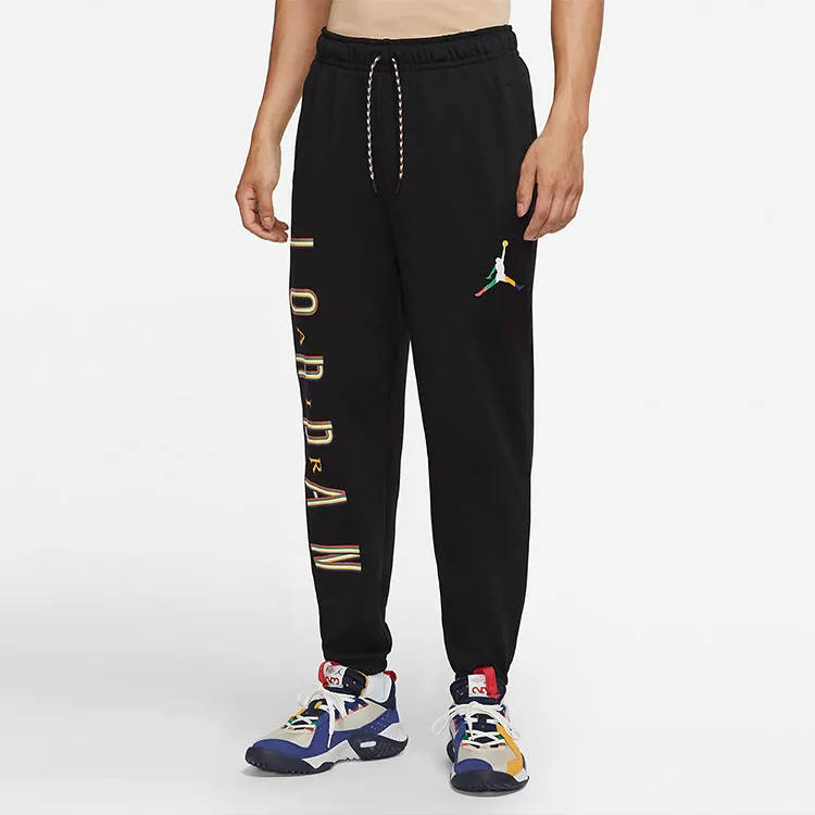 Jordan Sport Knitted Sweatpants Men Black-4
