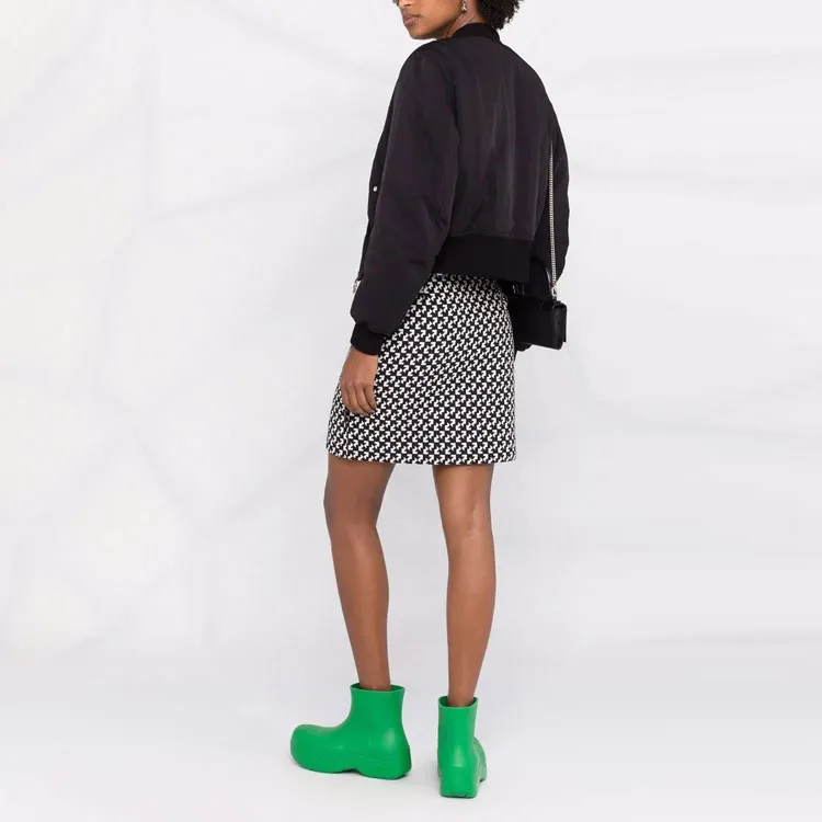 OFF WHITE FW21 Casual Short Skirts Women's Black/White-3