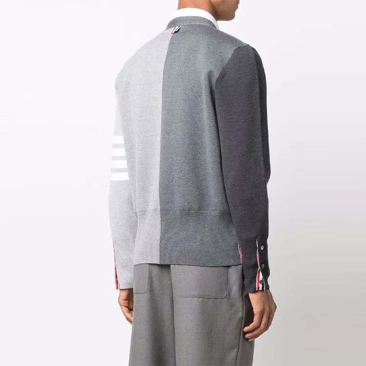 THOM BROWNE 4 bar Wool Cardigan-2