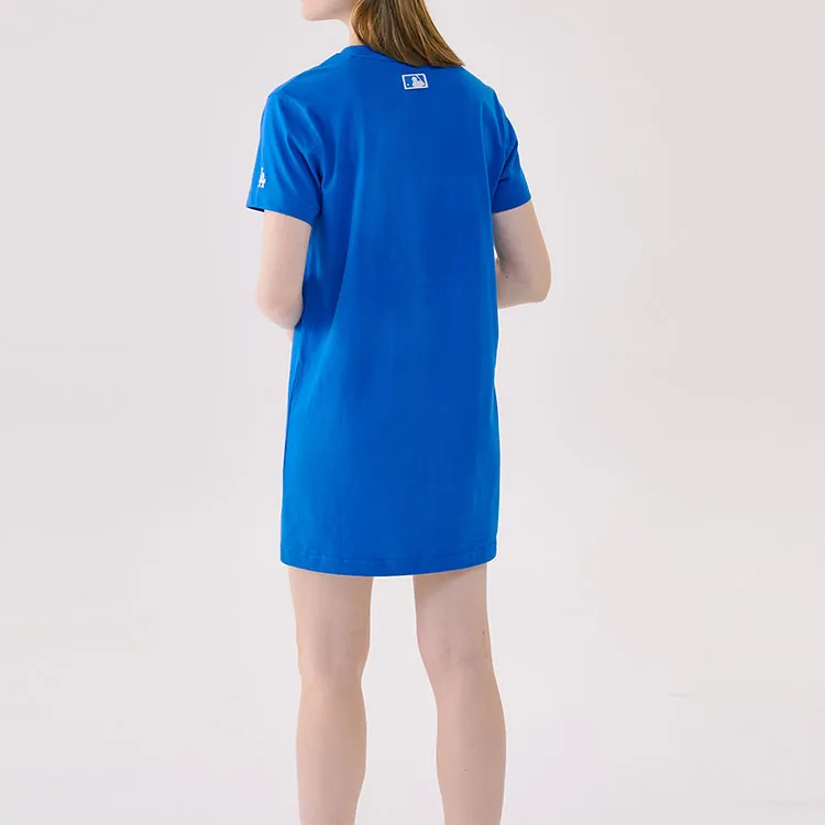 Disney X MLB X Disney Short Sleeved Dresses Women's Blue-5