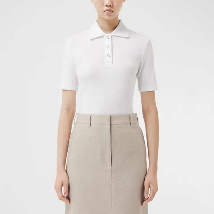 Burberry Polo Shirt Women's White-2
