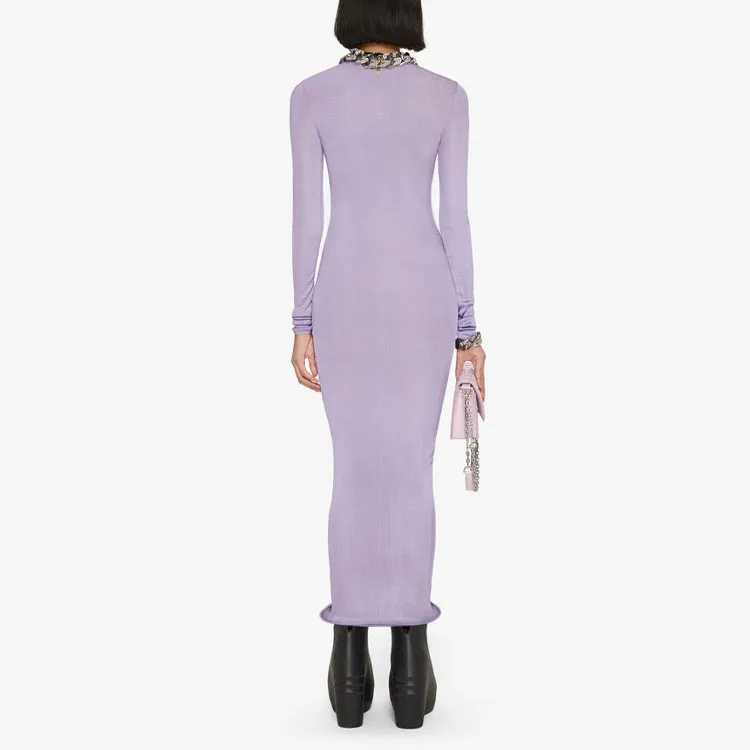 Givenchy Long-Sleeved Dresses Women's Purple-2