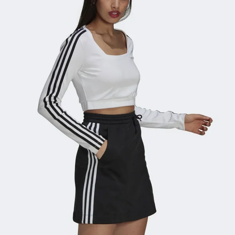 Adidas Originals ADICOLOR Series Crop Tops Women's White-3
