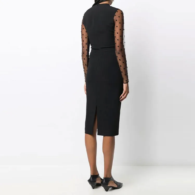 Stella McCartney Long-Sleeved Dresses Women's Black-2