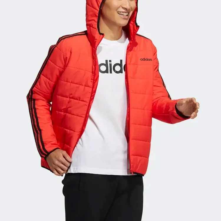 Adidas Neo Puffer Jacket Men's Black Red-1