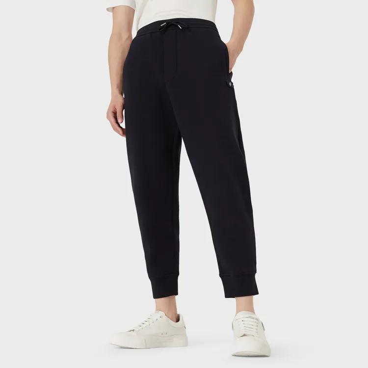 EMPORIO ARMANI Knitted Sweatpants Men Navy-2