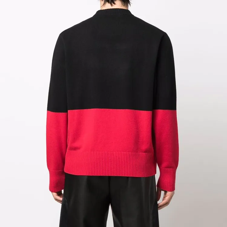 Givenchy Cashmere Sweaters Men Black Red-3