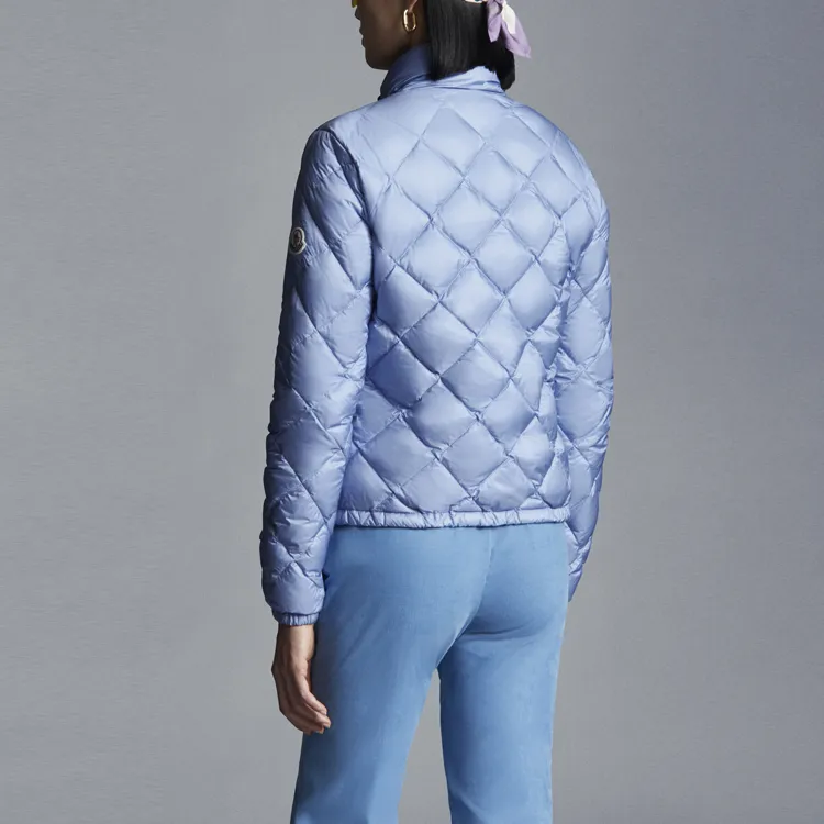 Moncler Down Jackets Women's Light Purple Blue-3