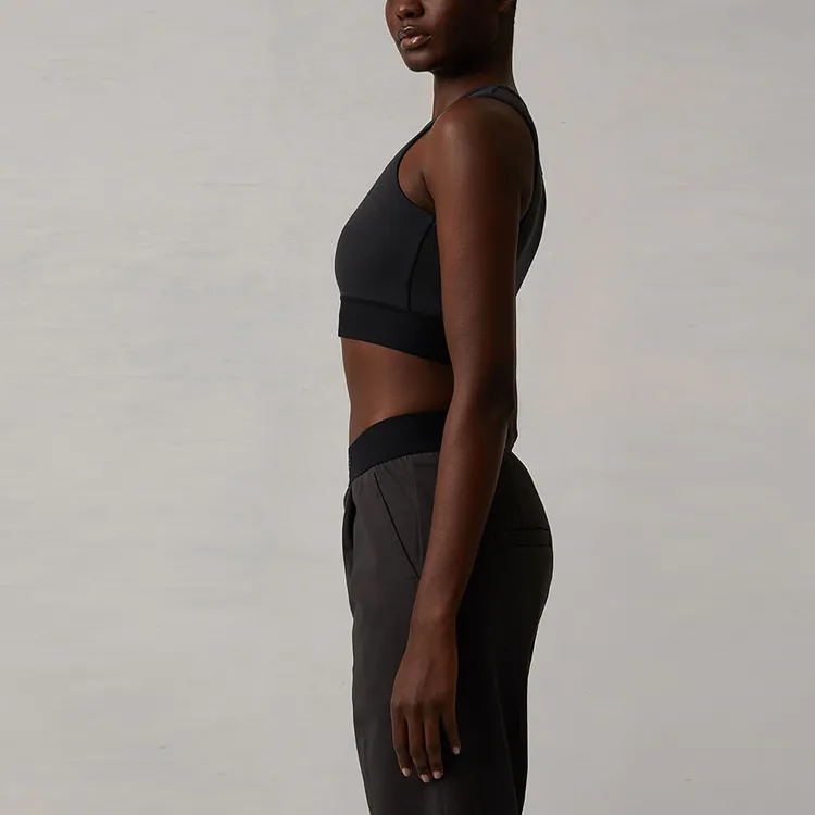 Fear Of God Essentials SS22 Sleeveless Sports Shirts Women's Black Iron-4