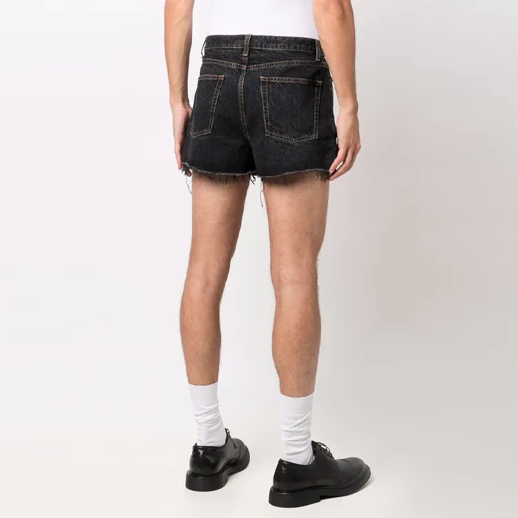 SAINT LAURENT SS22 Denim Shorts Men's Black-3