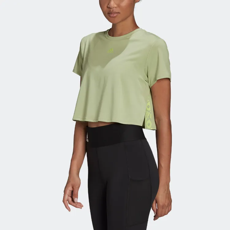 Adidas T-Shirt Women's Lime Green-1