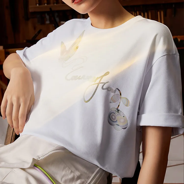 LiNing Skateboard T-Shirt Unisex Standard White-8