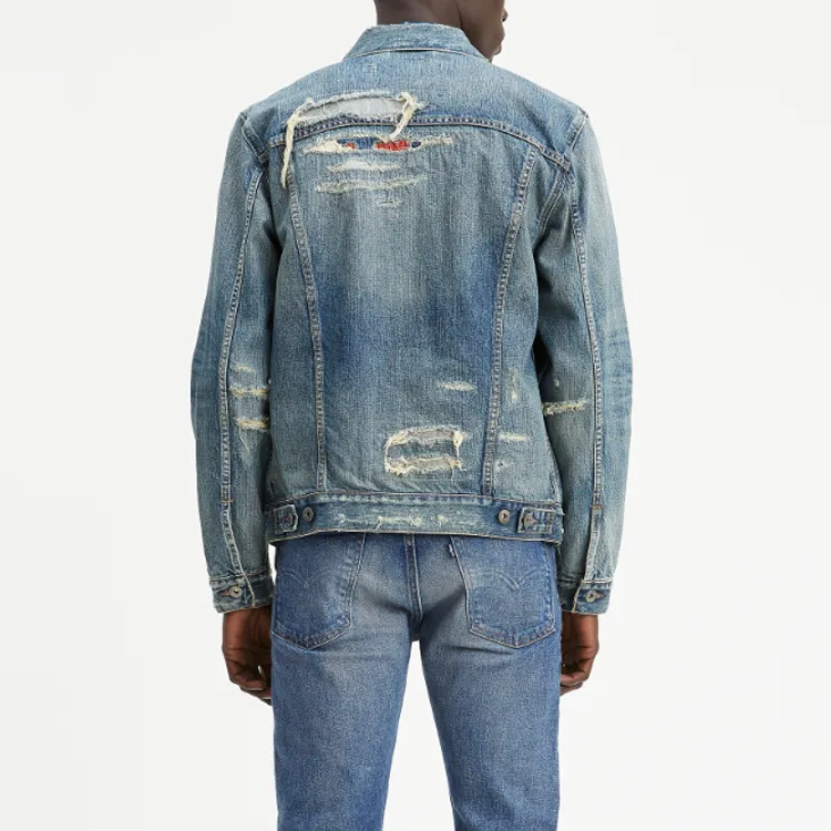 Levis Denim Jackets Men Blue-3