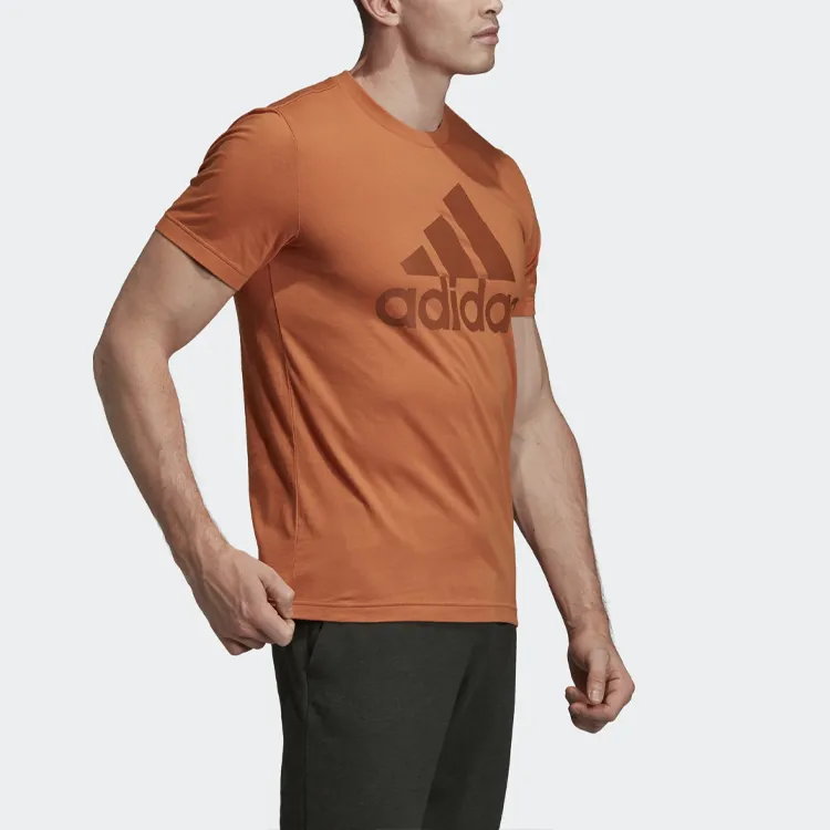 Adidas T Shirt Men's Khaki Brown-4