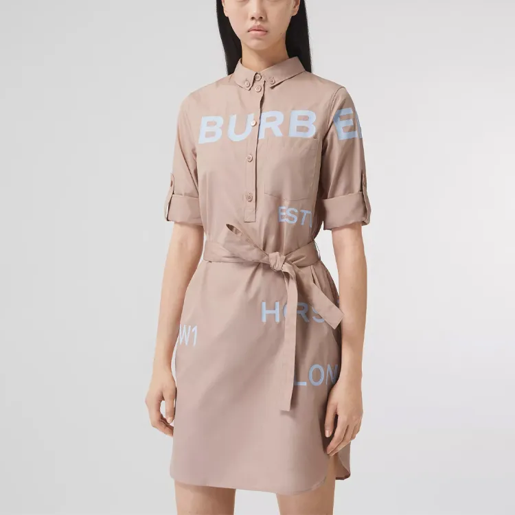 Burberry 2000s Logo print Shirtdress-1