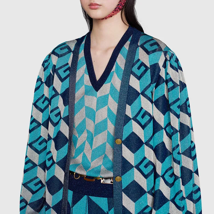 GUCCI FW21 Knitwear Women's Blue-5