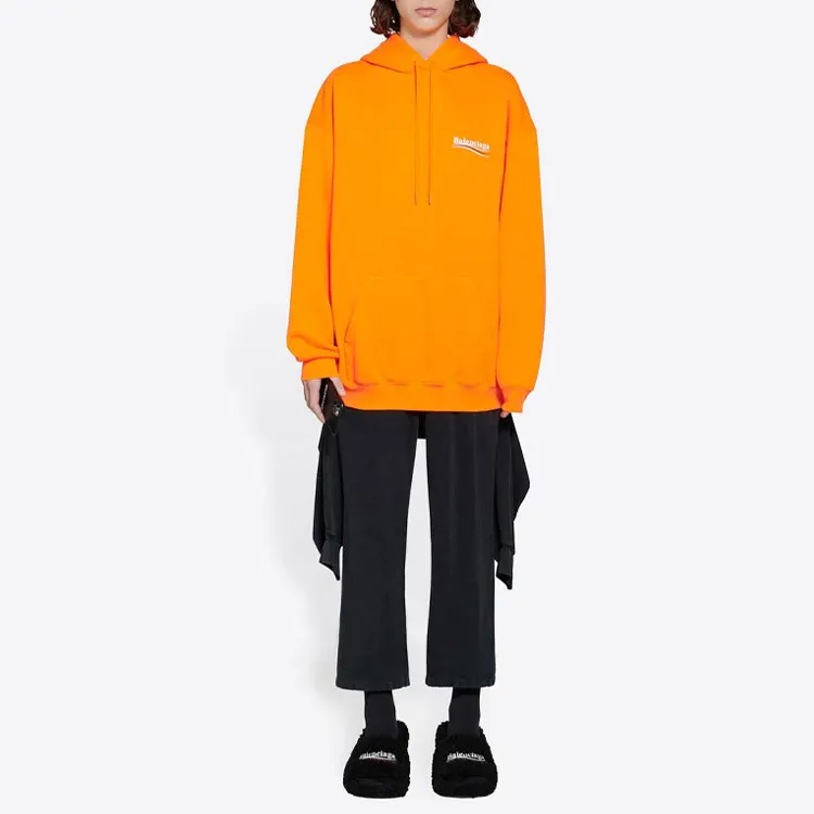 Balenciaga Hoodie 'Fluo Orange'-4