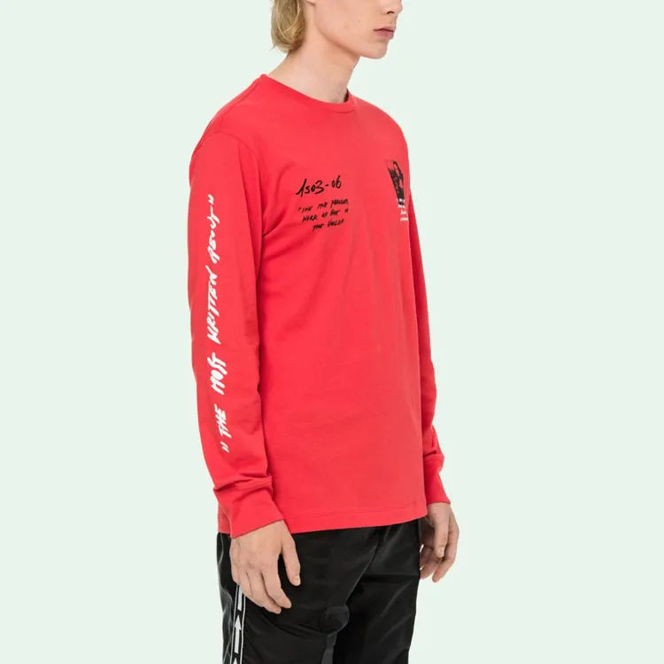 OFF WHITE Monalisa Graphic Print L/S T Shirt-6