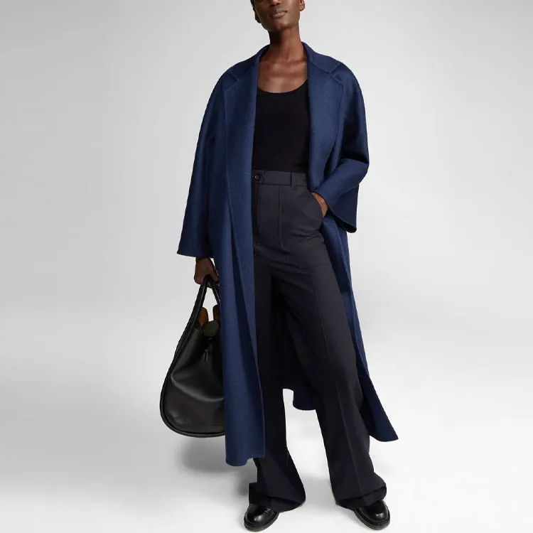 MaxMara Labbro Series Coats Women's Dark Blue-2