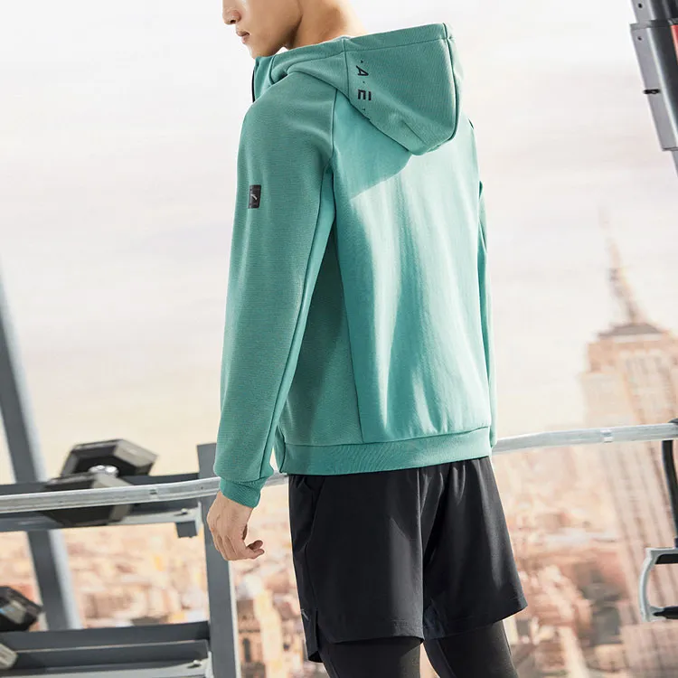 Anta Variety Training Collection Jacket Men's Labyrinth Green-4