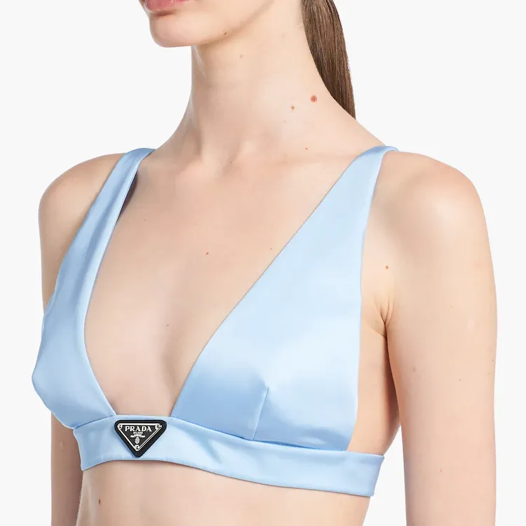 PRADA Re Nylon Top Celeste Blue-4