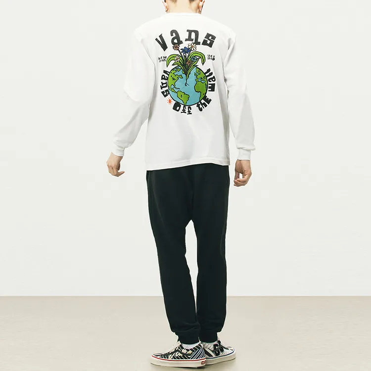 Vans Set in Sleeve T Shirt Men's White-6
