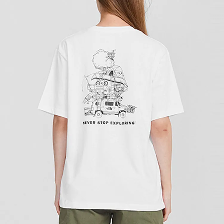 THE NORTH FACE Camping T Shirts Unisex White-4