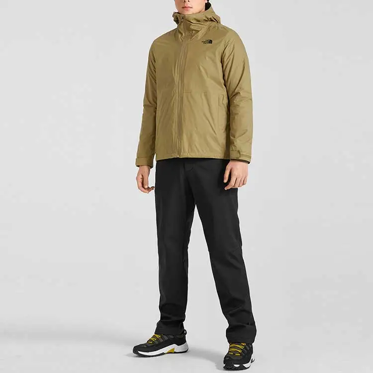 THE NORTH FACE Windproof And Breathable Windbreaker Jacket Men's Brown-3