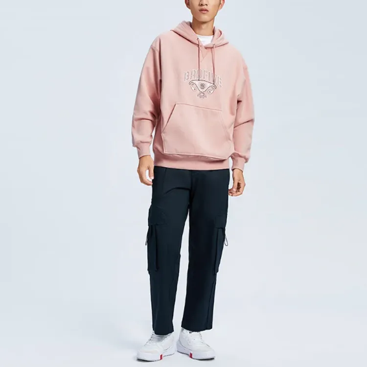 LiNing Sweatshirt Winter Unisex Misty Rose Pink-5