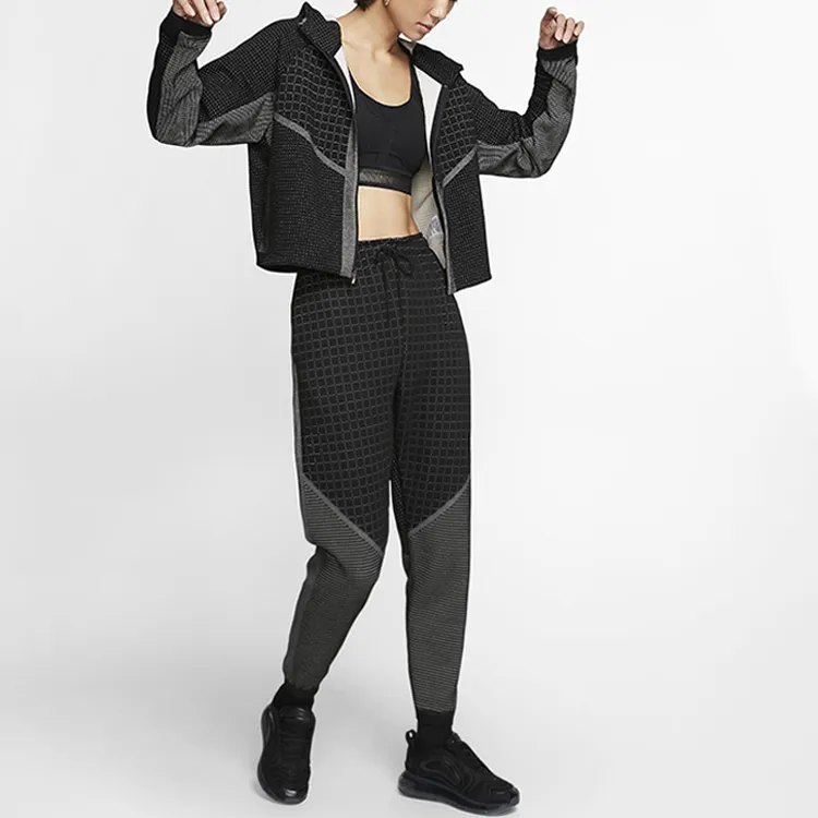 Nike Cropped Coats Women's Black-2