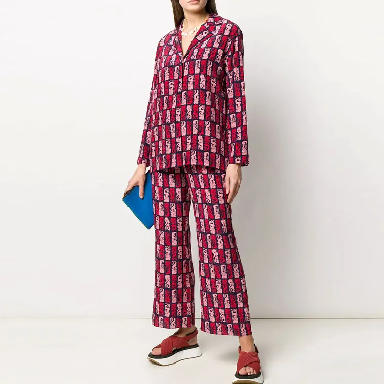 KENZO Casual Pants Women's Red-1