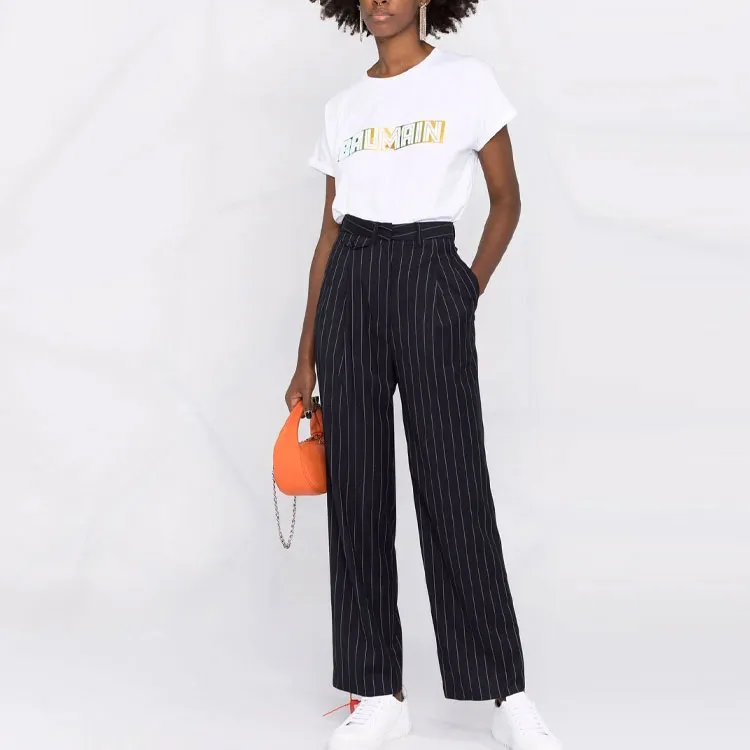 BALMAIN T Shirts Women's White-1