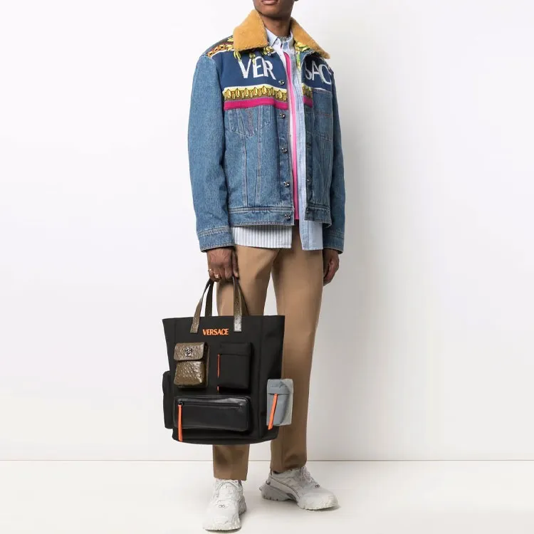 VERSACE Logo Denim Jacket-1