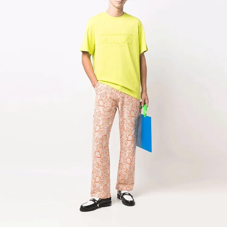 Martine Rose T Shirts Men Yellow-1